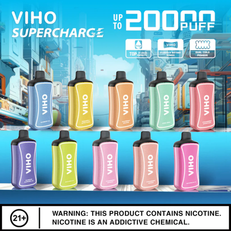 VIHO SUPERCHARGE 20000 PUFFS DISPOSABLE