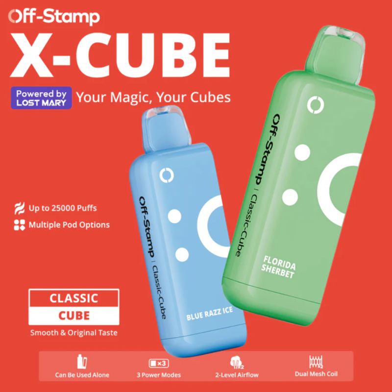 OFF-STAMP CLASSIC CUBE 25000 PUFFS DISPOSABLE POD