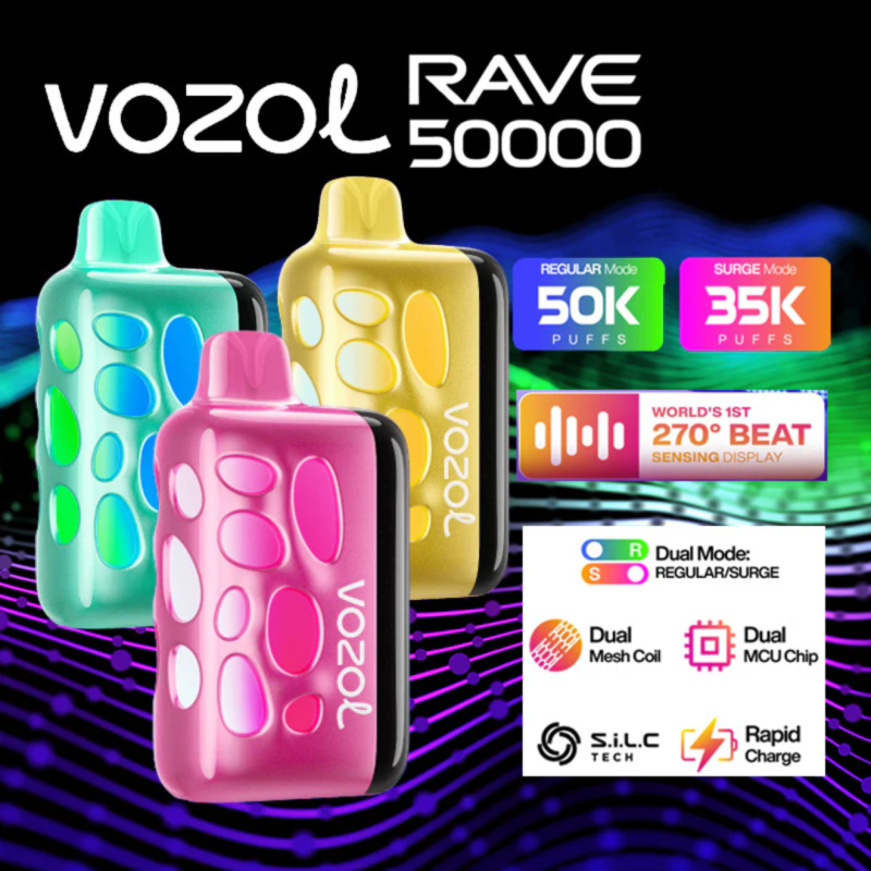 VOZOL RAVE 50000 PUFFS DISPOSABLE