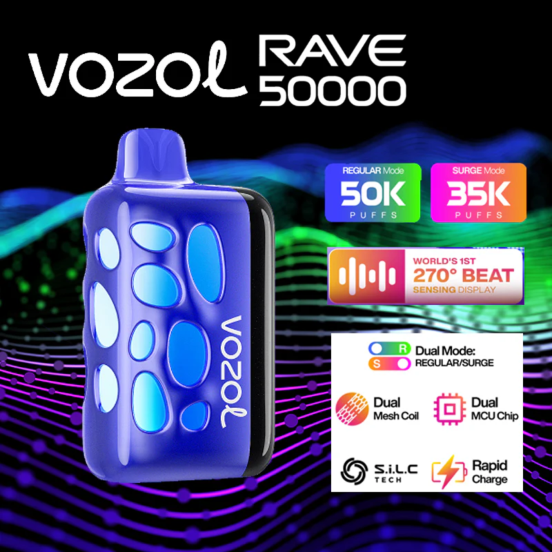 VOZOL RAVE 50000 PUFFS DISPOSABLE - Image 2