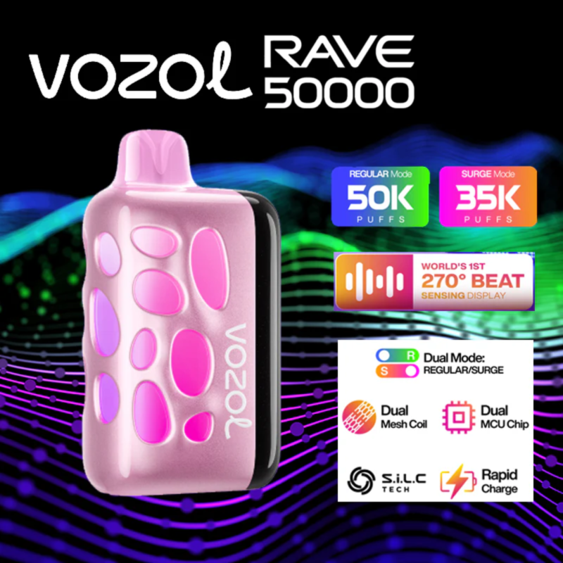 VOZOL RAVE 50000 PUFFS DISPOSABLE - Image 3